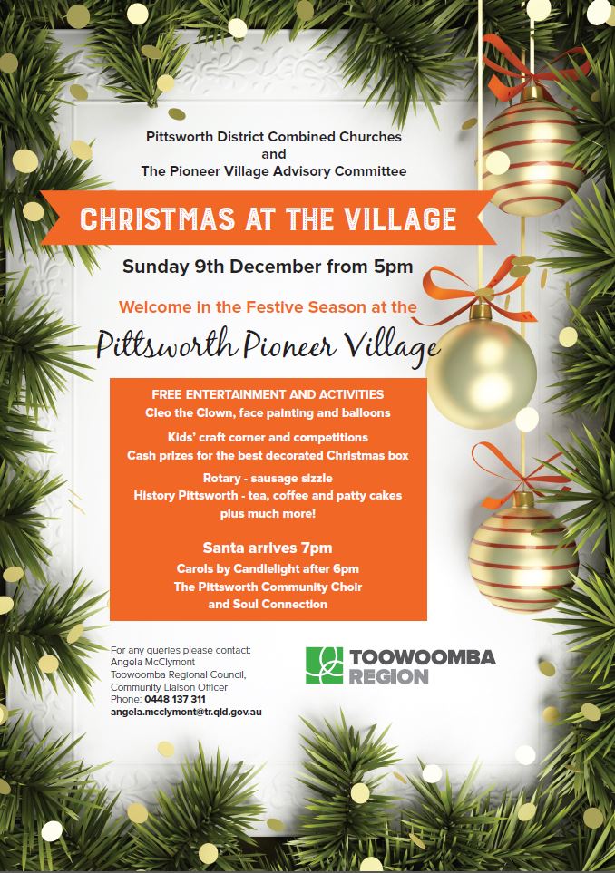 Christmas in the Village Poster General 2018