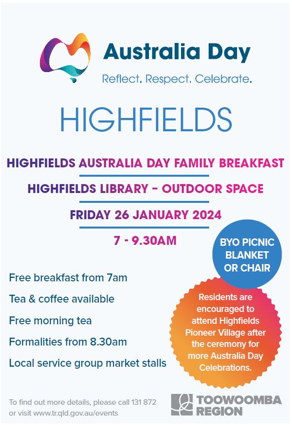 Highfields Aust Day Flyer