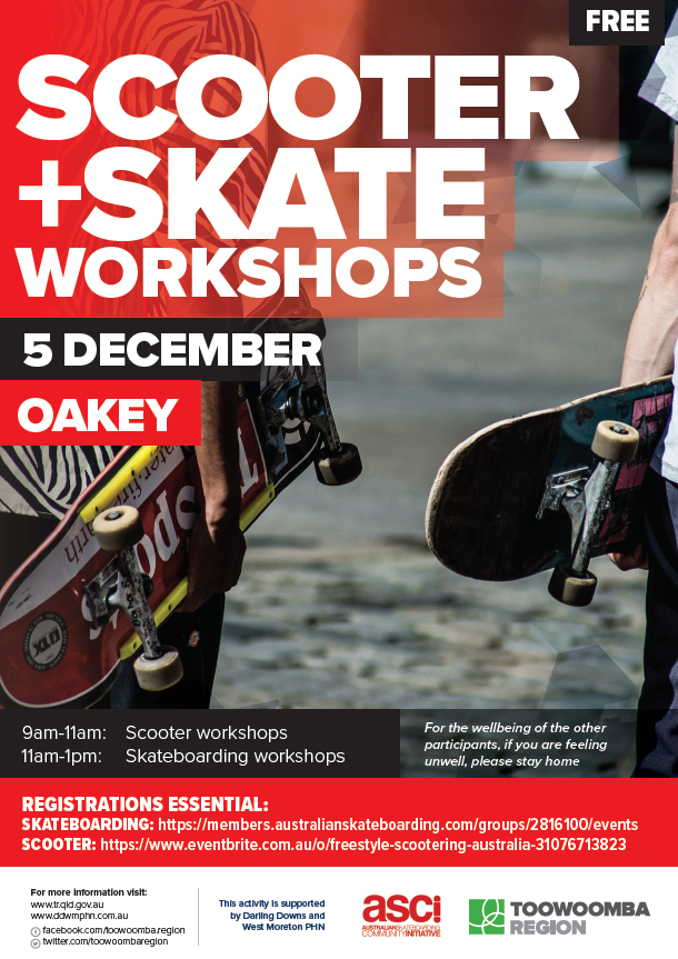 Oakey Skate Scooter 5 Dec