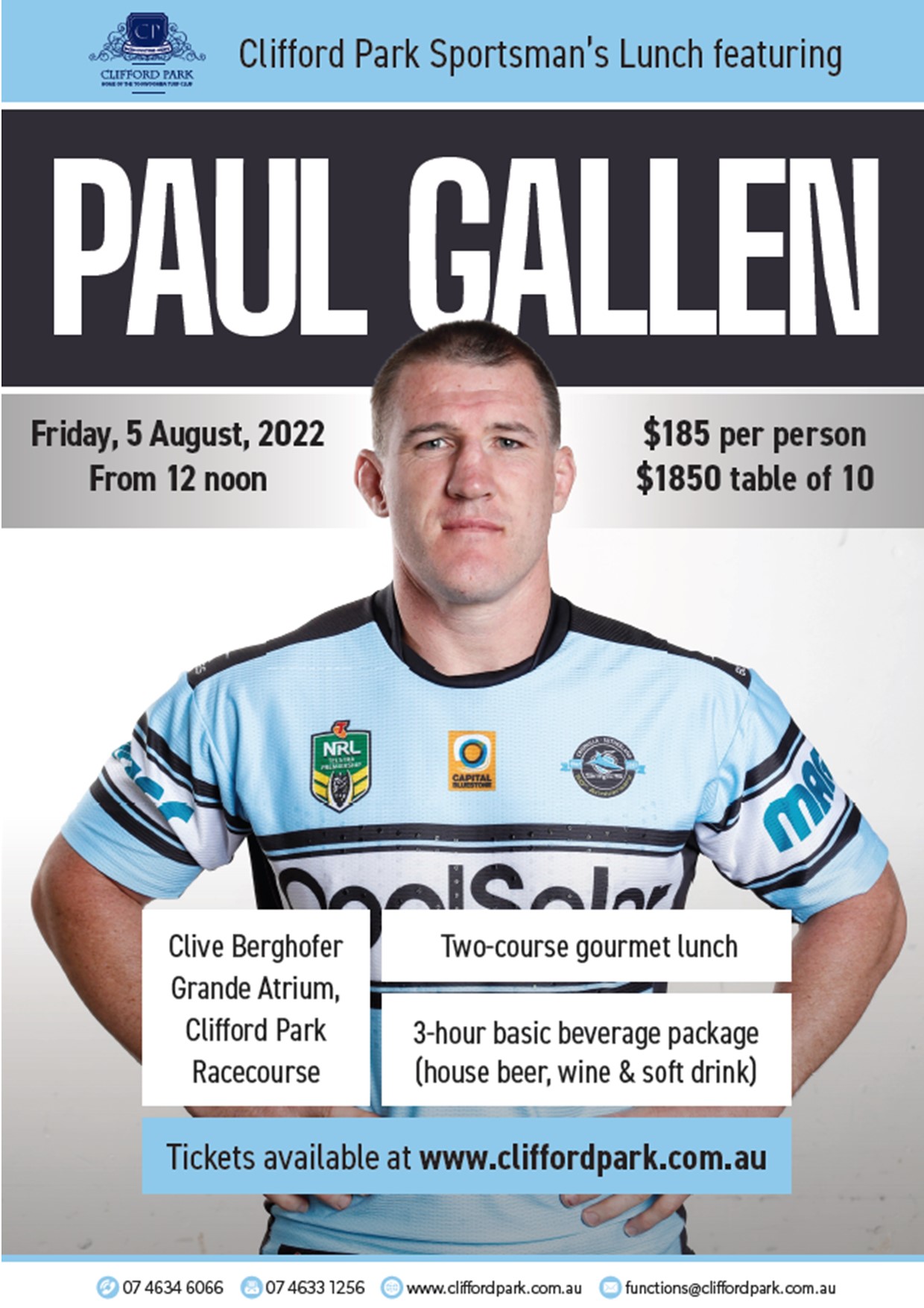 Paul Gallen Long Lunch A4