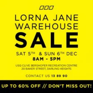 Lorna Jane Warehouse Sale Toowoomba 