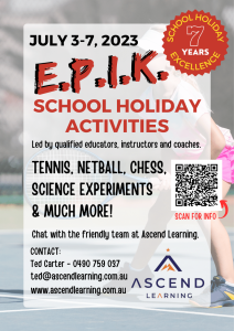 Tennis, netball and more at EPIK.