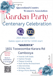QCWA Garden Party Centenary Celebration