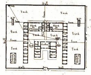 Map of Toowoomba's prison Margaret Street