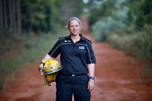 Paula HEELAN / Firefighter: Captain Julie Proud Crows Nest Fire Station 2023 / Photograph / 75 x 55cm / © Paula Heelan