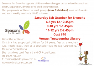 Seasons for Growth program